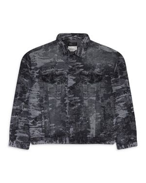 Purple Brand Jacquard Jacket Denim Jackets - Black