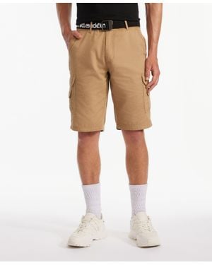 Ecko' Unltd The Leader Belted Cargo Short - Natural