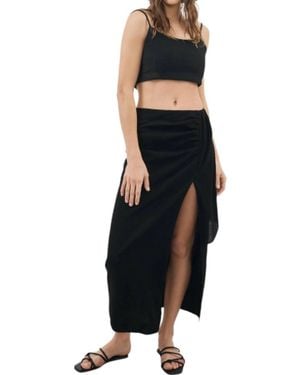 Handloom Bella Maxi Skirt - Black