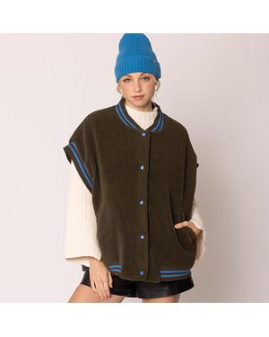 TRUEDAMES College Game Day Sherpa Vest - Green