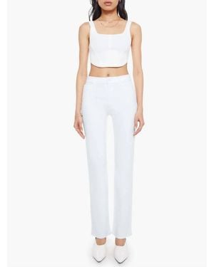 Mother Kick It Jeans - White