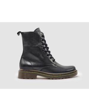 KCR Group Premium Mid Leather Boots - Black