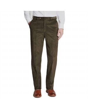 Berle 8 Wale Luxury Italian Corduroy Pant - Green