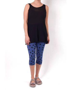 Cynthia Ashby Sleeveless Mesh Tunic - Blue
