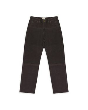 Aimé Leon Dore Suede Western Pants - Black