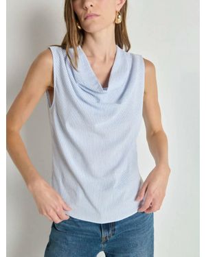 Nation Ltd Cille Cowl Neck Tank - Blue