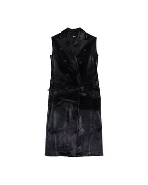 Yang Li Sleeveless Coat - Black