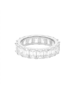 Atlanta Jewelers Supply Radiant Cut Moissanite Eternity Band Ring - White