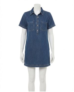 Z Supply Kellie Denim Mini Dress - Blue