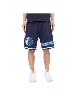 Pro Standard Dallas Mavericks Pro Team Jogger Shorts - Blue