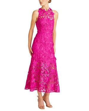 ML Monique Lhuillier Colette Lace Cocktail Dress - Pink