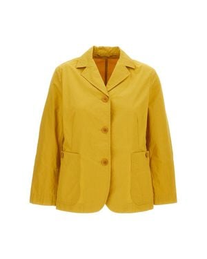 Casey Casey Single-Breasted Cotton Jacket - Yellow