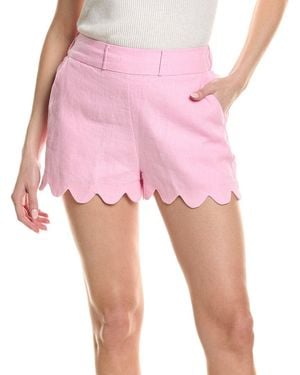 tyler boe Kennedy Linen Scallop Short - Pink
