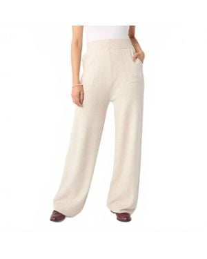 Coco + Carmen Heavenly-Luxe Wide Leg Lounge Pants - Natural