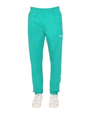 MOUTY Logo Embroidery Jogging Pants - Green
