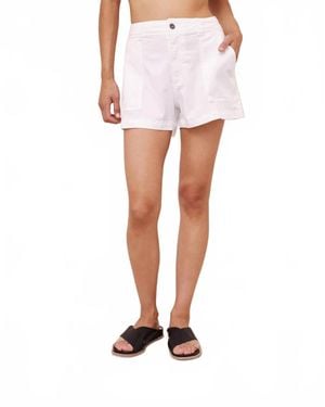 Bella Dahl Poppy Voyage Pocket Short - White