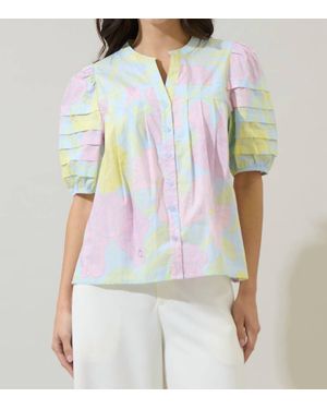 Sugarlips Court Button Down Top - Green