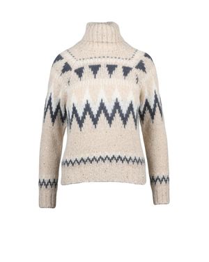 Eleventy Alpaca-Blend High-Neck Sweater - White