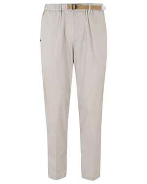 White Sand Mastic Active Elastic Waistband Cotton-Blend Straight-Leg Pants - Gray
