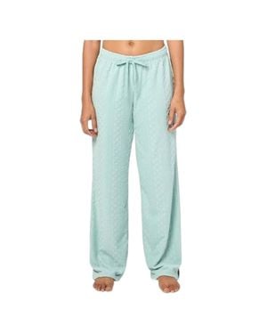 Pj Salvage Very Terry Cable Pants - Blue