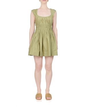 Ciao Lucia Abella Cotton Mini Dress - Green
