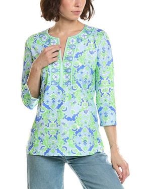 Gretchen Scott Jersey Printed Top - Blue
