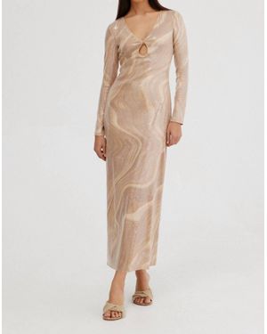 Significant Other Madalyn Maxi Long Sleeve Dress - Natural