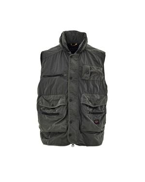 Paul & Shark Polyester Sleveless Jacket - Black