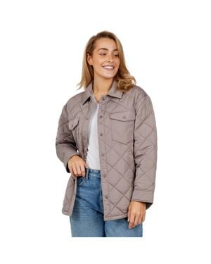 Free Country Trailblazer Quilted Shacket - Gray