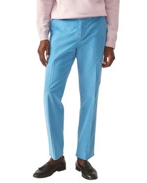 J.McLaughlin Oxford Wool-Blend Pant - Blue