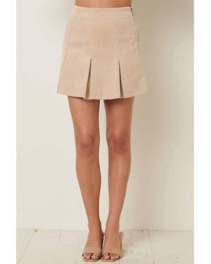 Mittoshop Corduroy Tennis Skirt - Natural