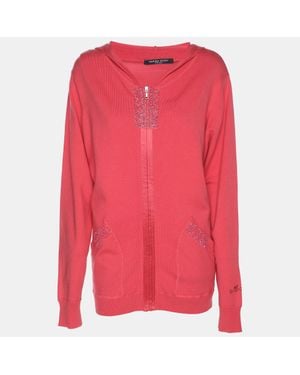 Marina Rinaldi Marina Sport By Jersey Hoodie Set Jacket - Pink