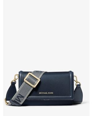 Michael Kors Jet Set Small Nylon Gabardine Smartphone Crossbody Bag - Blue
