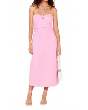 MINKPINK Gaia Halter Midi Dress - Pink