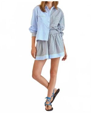 Hunter Bell Jemma Elastic Waist Short - Blue