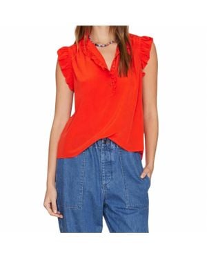 Xirena Silk Brenna Sleeveless Top - Red