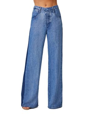 Bella Dahl Anya Side Tacked Released Jean - Blue