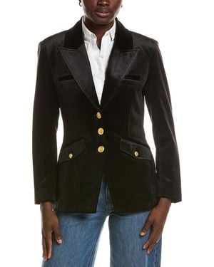 tyler boe Goldie Velvet Jacket - Black