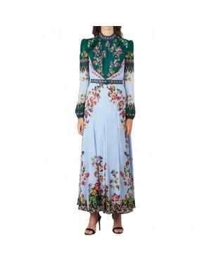 Saloni Jacqui B Dress - Blue