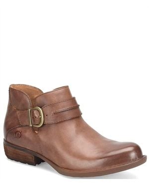 Born Kati Hardware Strap Booties - Brown