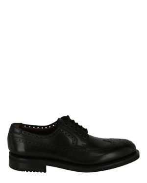 Ferragamo Marcus Brogues Shoes - Black