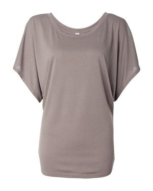 Bella Canvas Flowy Draped Dolman Tee - Brown