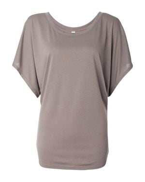 Bella Canvas Flowy Draped Dolman Tee - Brown