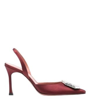 AMINA MUADDI Camelia 90 Slingback Pumps - Red