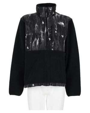 The North Face Marbled High Collar Jacket - Black