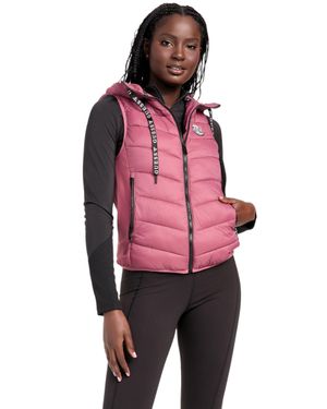 Guess Hallie Hooded Vest - Red