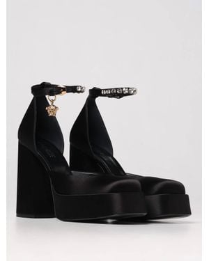 Versace Decolette Platform Heel - Black