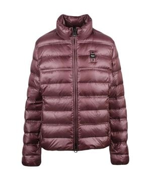 Blauer Quilted Polyamide Down Jacket - Red