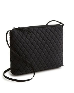 Vera Bradley Outlet Cotton Large Hipster Crossbody Bag - Black
