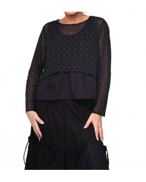 Tulip Clothing Arabella Topper - Black